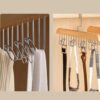 8 Hooks Multi-function Wooden Caps, Belts, Tie Hanger – Strong No Trace Storage Rack - Image 4