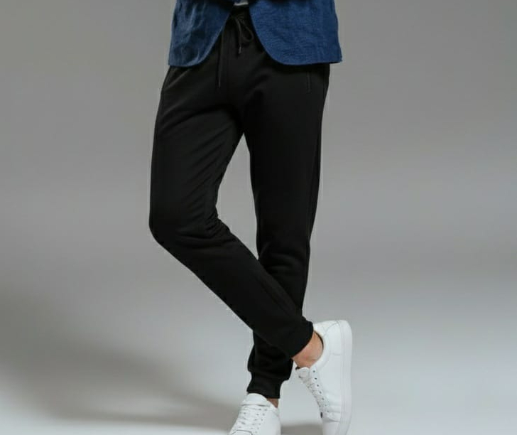 Black Trouser with Double Side Zipper Pockets | Comfortable & Stylish Casual Bottom | Premium Fabric - Image 2