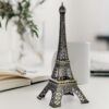 7-Inch Eiffel Tower Statue Home Decor | Bronze Alloy Metal Paris Landmark Model for Desk