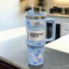 1200ml Stainless Steel Stanley Tumbler Glossy Marble Shades | Premium Vacuum Insulated Travel Mug | Leakproof Cup For Hot And Cold Drinks (Random Color) - Image 2