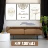 3-Piece Islamic Wall Art Frame Set – Bismillah