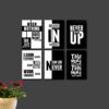 Set of 6 wooden canvas frames motivational quotes Size 8x11 inch - Image 2