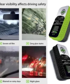 Oil Film Brush Glass Cleaning Board – Car Windshield Oil Film & Stain Remover 2.0