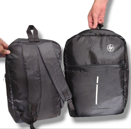HP Lightweight Water Resistant Laptop Backpack Black Durable Quality Reliable Utility Comfortable Carry Stylish Design - Image 3