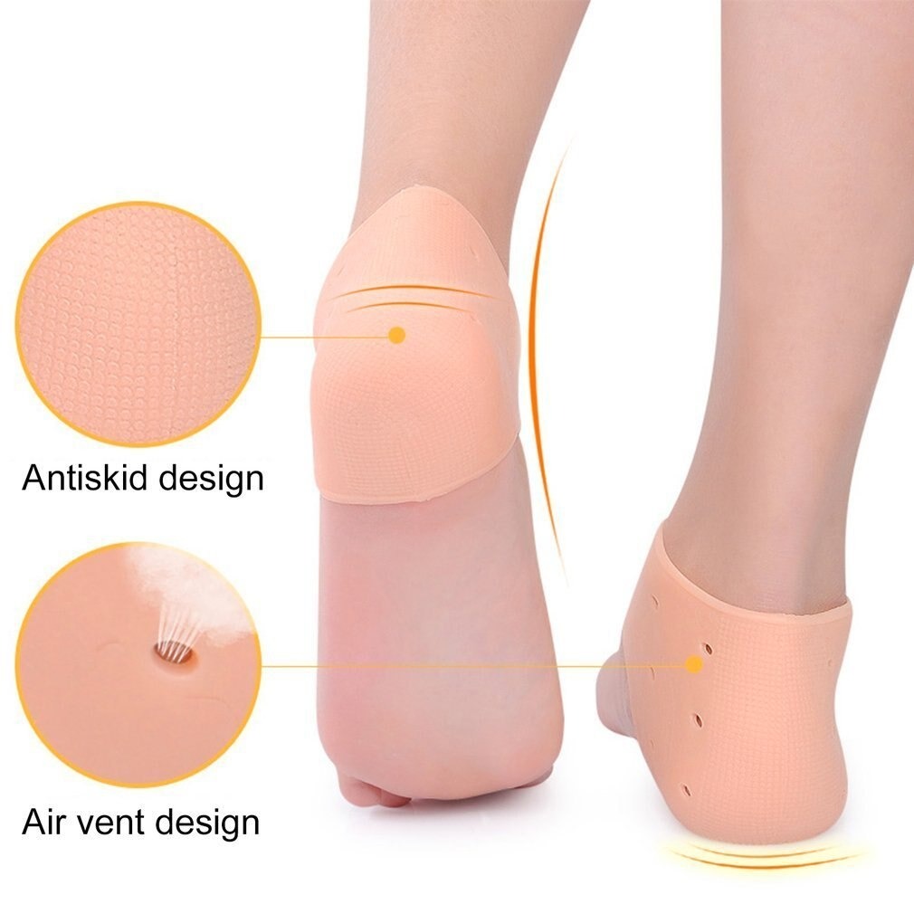 Half Heel Pain Anti-Crack Silicone Set – Unisex Anti-Crack Pain Relief - 01 Pair - Image 3