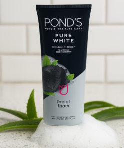 Pond’s Pure White Face Wash with Activated Charcoal – Deep Cleansing & Brightening Daily Face Cleanser (100g)