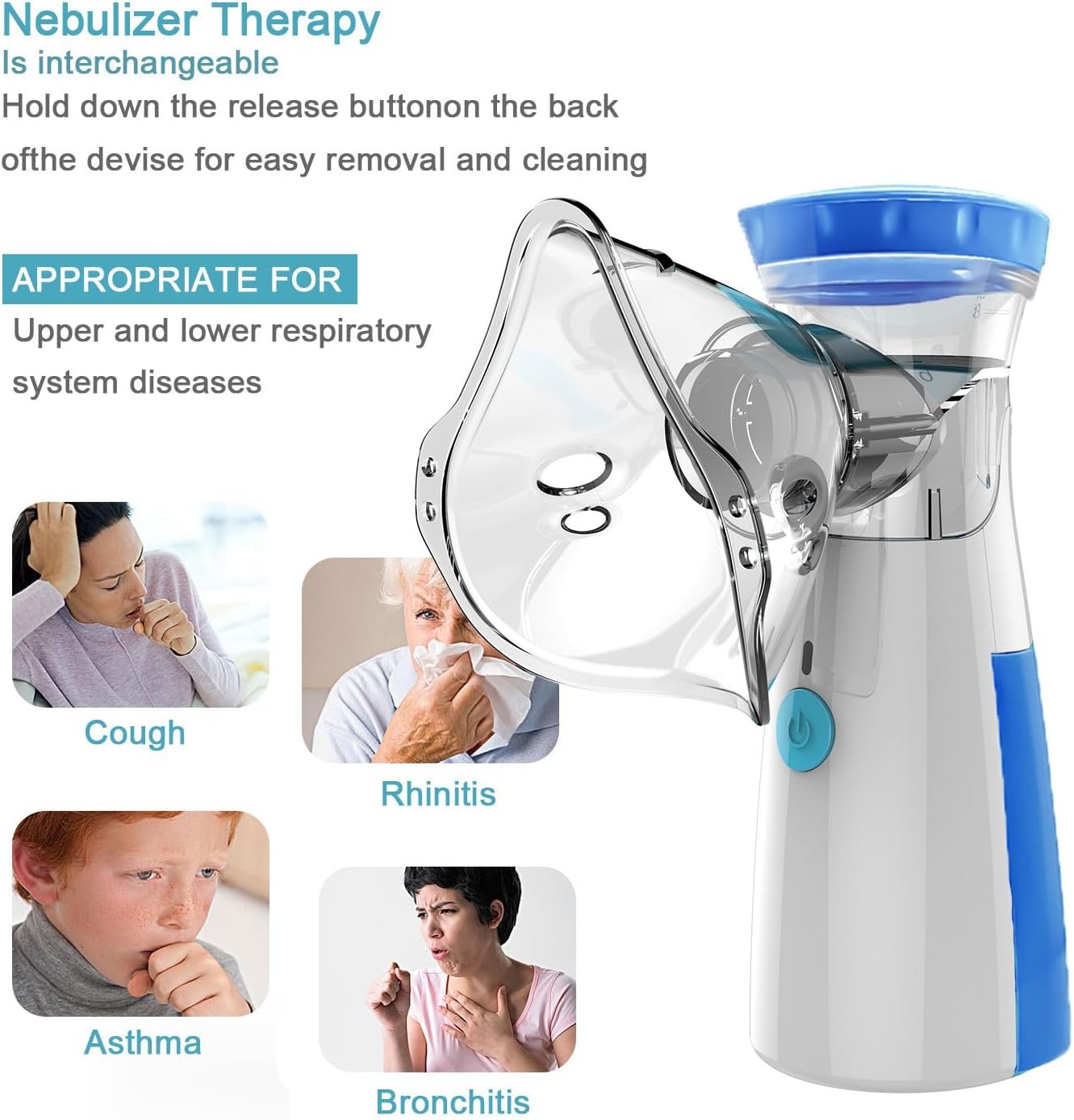 JSL-W302 Portable Mesh Nebulizer: Quiet