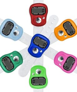 Finger Counter Tasbih Digital Electronic Tally Counter Praying Muslim LCD Counter .. pack of 2 (random color)