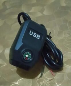Motorcycle USB Charger with Compass – Fast Charging