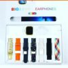 i20 Ultra Max Suit Smartwatch 10-in-1 Box – 2.3-Inch Large Display with 7 Mixed Color Straps and AirPods 2 – Complete Smart Combo Set for Men and Women (Random Color) - Image 3