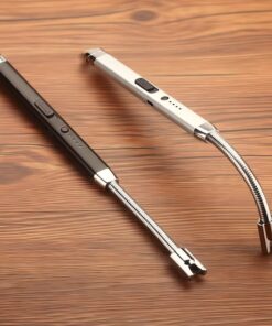 360° Outdoor Kitchen USB Rechargeable Arc Lighter – Flexible Neck
