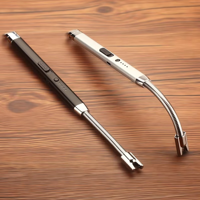 360° Outdoor Kitchen USB Rechargeable Arc Lighter – Flexible Neck