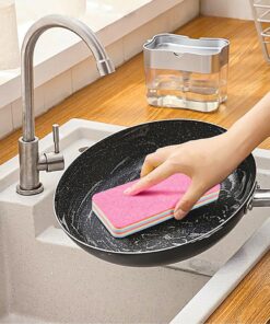 Multi-Purpose Microfiber Rainbow Sponge – 12 Layer Durable Cleaning Sponge for Kitchen & Household Use