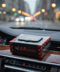 Premium 80Pcs Car Interior Wipes – Quick Shine