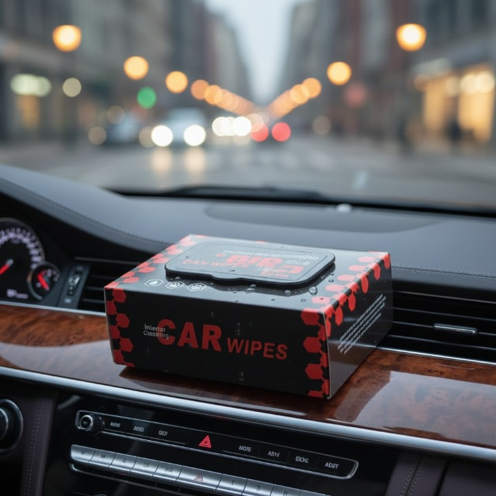 Premium 80Pcs Car Interior Wipes – Quick Shine