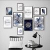 Islamic Gallery Wall Frame Collection – 10 Elegant Pieces with Double Tape for Easy Mounting