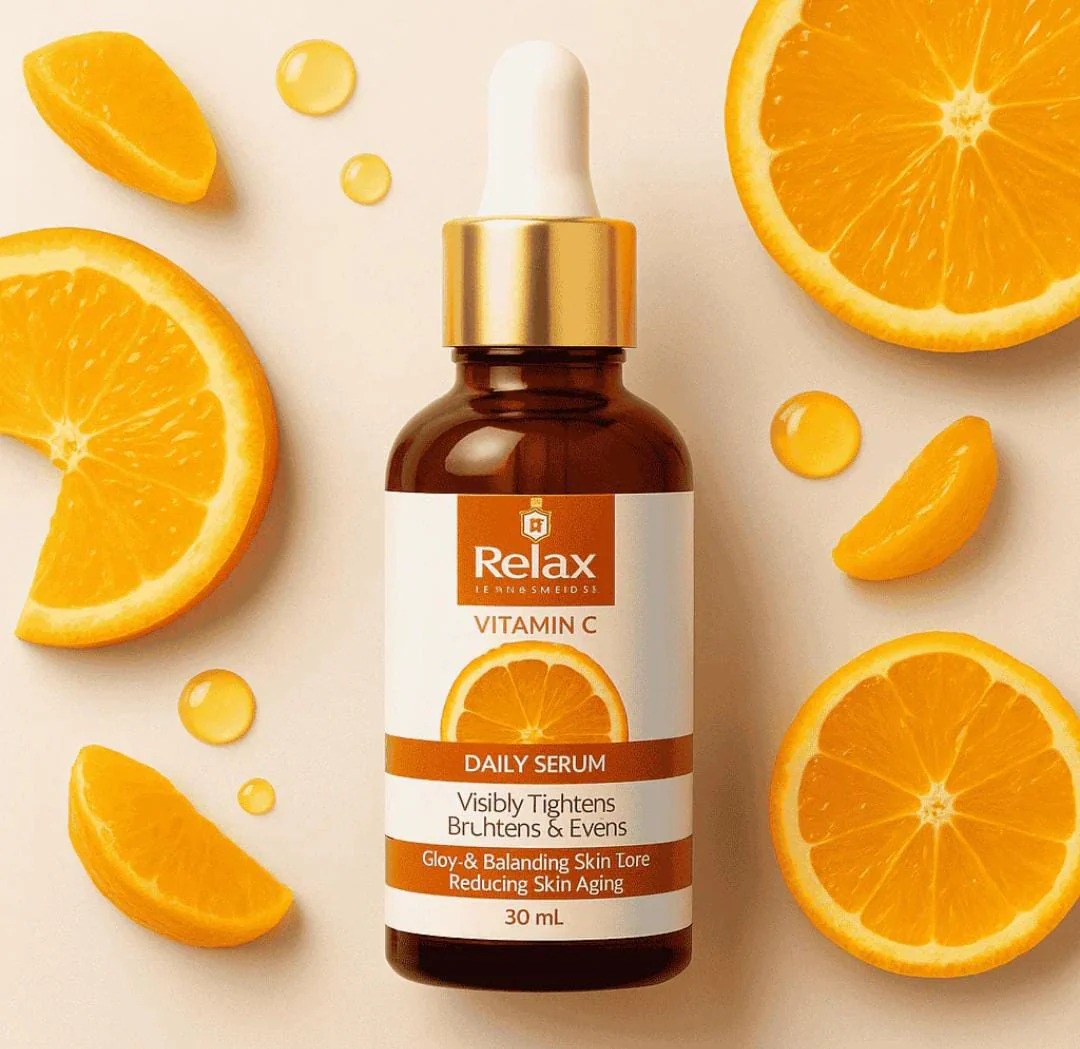 Relax Vitamin C Daily Face Serum – Brightening, Anti-Aging & Hydrating Formula For Healthy Radiant Skin (30ml) - Image 3