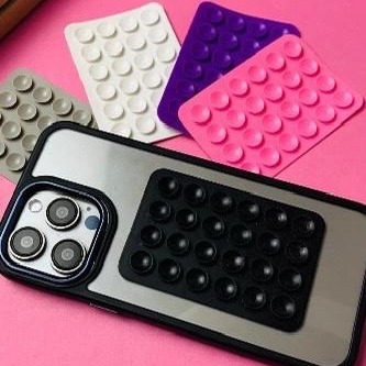 Mobile Bubble Grip Silicone Suction Both Side Bubble Grip Cup Phone Strong Grip Holder Hands Free (Random Color) - Image 2