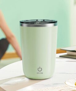 350ml Stainless Steel Automatic Self Stirring Mug Coffee Milk Juice Mixing Cup Magnetic Stirring Cup For Home Office And Travel (Random Color)