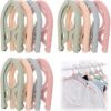 Portable Folding Clothes Hangers with Slots – Pack of 10 Durable Travel-Friendly Hangers. ( Random Colour ) - Image 5