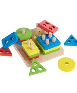 Lewo Wooden Puzzle Toddler Toys Shapes