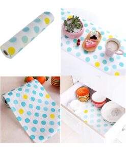 Kitchen Polka Foamic Sheet – Waterproof & Oil Resistant Decorative Cover for Walls and Counters.45x150cm. Random Colors