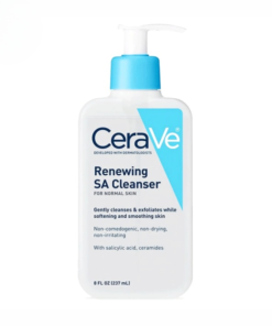 CeraVe Renewing SA Cleanser with Salicylic Acid – Exfoliating Face & Body Wash for Rough