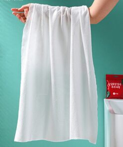 1 PCs of Compressed Bath Towels Disposable Face Towels Large Magical Towel Portable Travel Strong Water Absorption Large Travel Hotel Towels Size 70 X 140 cm