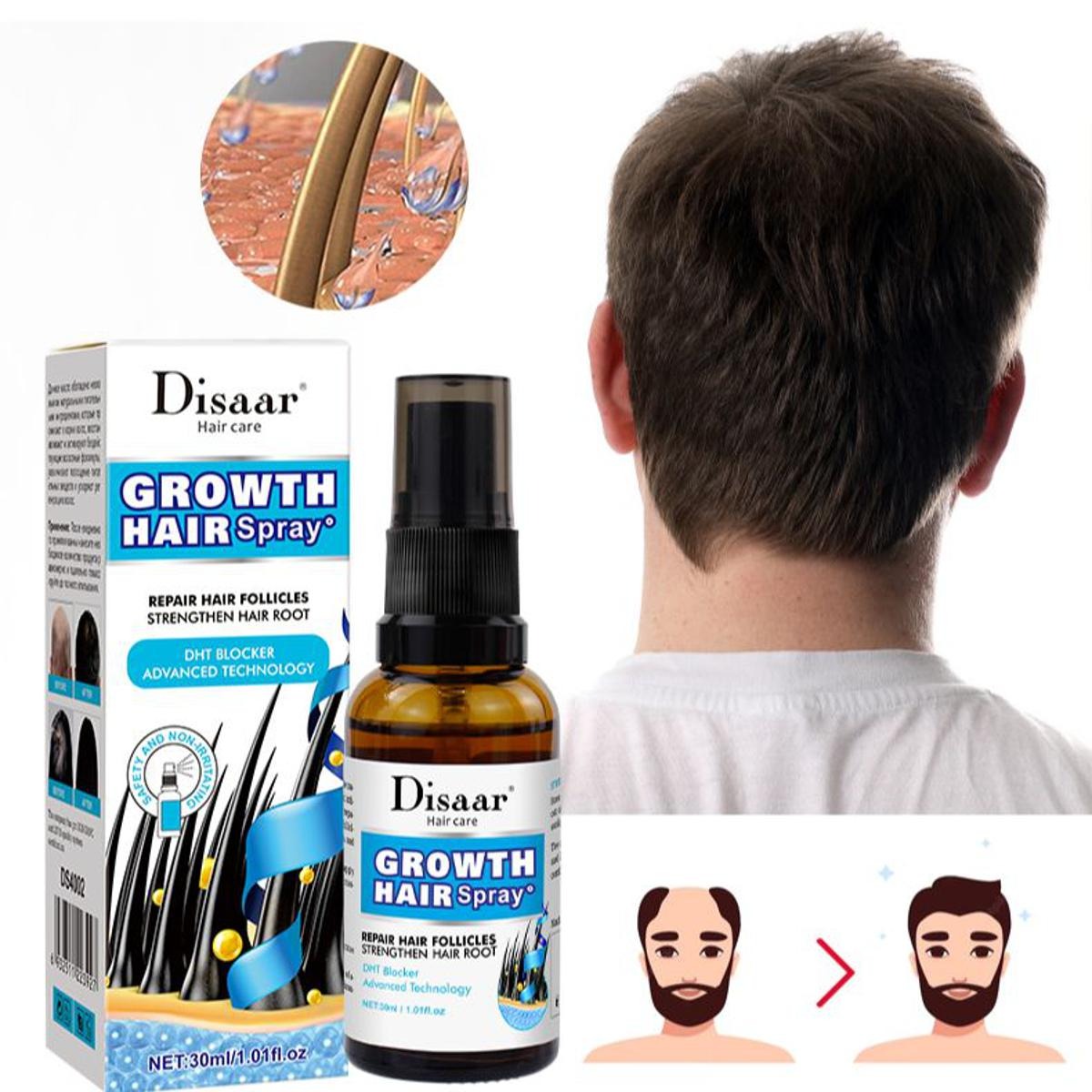 Disaar Vegan Ginseng Root Hair Growth Spray (30ml, DS4002): Natural Strengthener & Anti-Hair Loss Treatment - Image 3