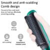 909 Hair Straightener Brush | 6 Heating Modes Electric Hair Straightener Comb (Random Color) - Image 2