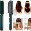 909 Hair Straightening Brush | Electric 2?in?1 Straightener & Curler | Heating Styling Comb | Quick 3?Minute Styling - Image 2