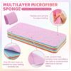 Multi-Purpose Microfiber Rainbow Sponge – 12 Layer Durable Cleaning Sponge for Kitchen & Household Use - Image 2