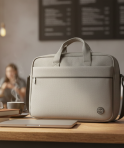 Grey Laptop Shoulder Bag Providing Durable Protection With Comfortable Carry Stylish Design