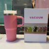 Mini Insulated Tumbler with Handle – Stainless Steel Travel Mug with Straw Lid (Hot & Cold) (480ml) - Image 2