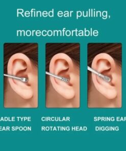 Pack off 6 Ear Pick with Storage Bag Dig Ear Wax Remover Cleaner Care Portable Travel Kit Cleaner Spoon