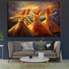 Whirling Dervish Wall Art Painting – Sufi Dance Canvas, Spiritual Home Décor (12x16) - Image 3