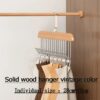 8 Hooks Multi-function Wooden Caps