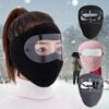 Full Face Shield | Dustproof Anti?Fog | Winter Warm Fleece Mask | Windproof Riding HD Shield – 1Pc Random Colour - Image 3