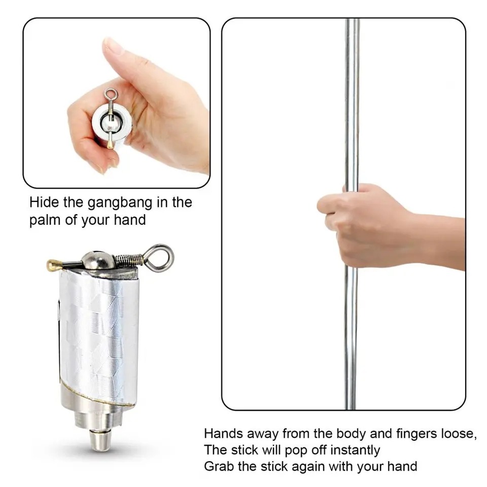 Professional Metal Appearing Cane for Magic Tricks - Portable Telescoping Martial Arts Pocket Staff - Image 2