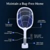 Rechargeable Mosquito Racket With Stand – Electric Insect Killer Bat For Indoor And Outdoor Use (Random Color) - Image 5