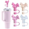 1PC Cute Bow Straw Cap Cover for 10mm Straws – Fits Stanley Tumbler Cups