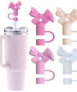 1PC Cute Bow Straw Cap Cover for 10mm Straws – Fits Stanley Tumbler Cups