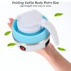 Foldable And Portable Teapot Water Heater Electric Kettle For Travel And Home Tea Pot Water Kettle Silica Gel Fast Water Boiling 600 Ml(random color )