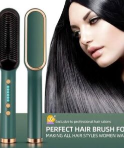 Hqt-909b Electric Professional Hair Straightening Brush (random Color)