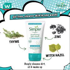 Simple Daily Skin Detox Purifying Gel Facial Wash – 150ml - Image 3