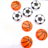 Basketball & Football Refrigerator Magnets – Set of 10 Durable Sports-Themed Decorative Magnets (1.5 x 1.5 Inches) - Image 5