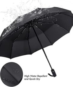 Compact Travel Umbrella with Windproof Design Gray Ghana