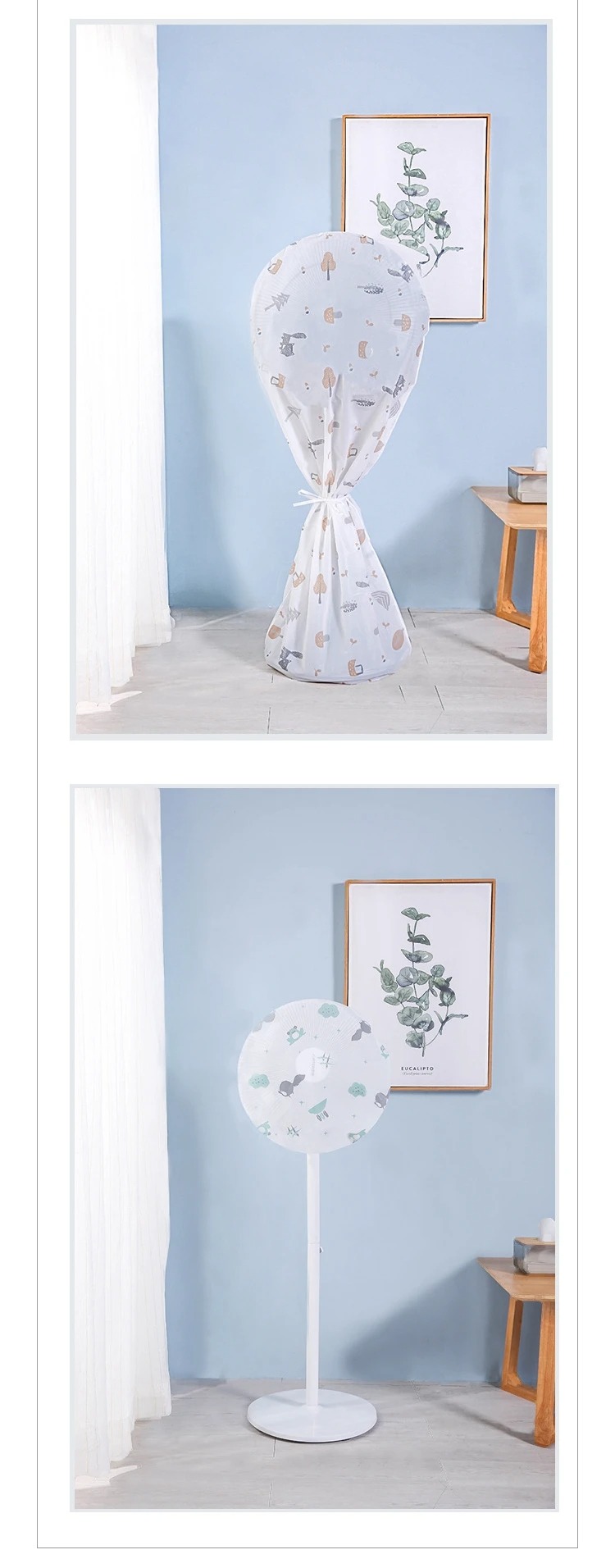 Decorative Fan Cover with Colorful Pattern Design – Dust Protection & Stylish Room Accent - Image 5