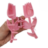 Rose Flower Hair Clips – Stylish Matte Finish Rose-Shaped Claw Clips for Women & Girls (Assorted Colors, Set of 6) - Image 3