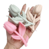 Rose Flower Hair Clips – Stylish Matte Finish Rose-Shaped Claw Clips for Women & Girls (Assorted Colors, Set of 6) - Image 5